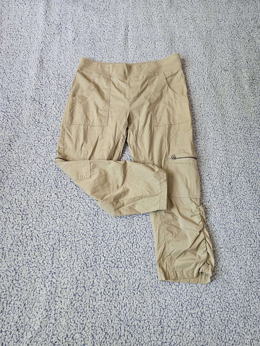 Light Tan Khaki Cargo Joggers - Picture 2 of 9